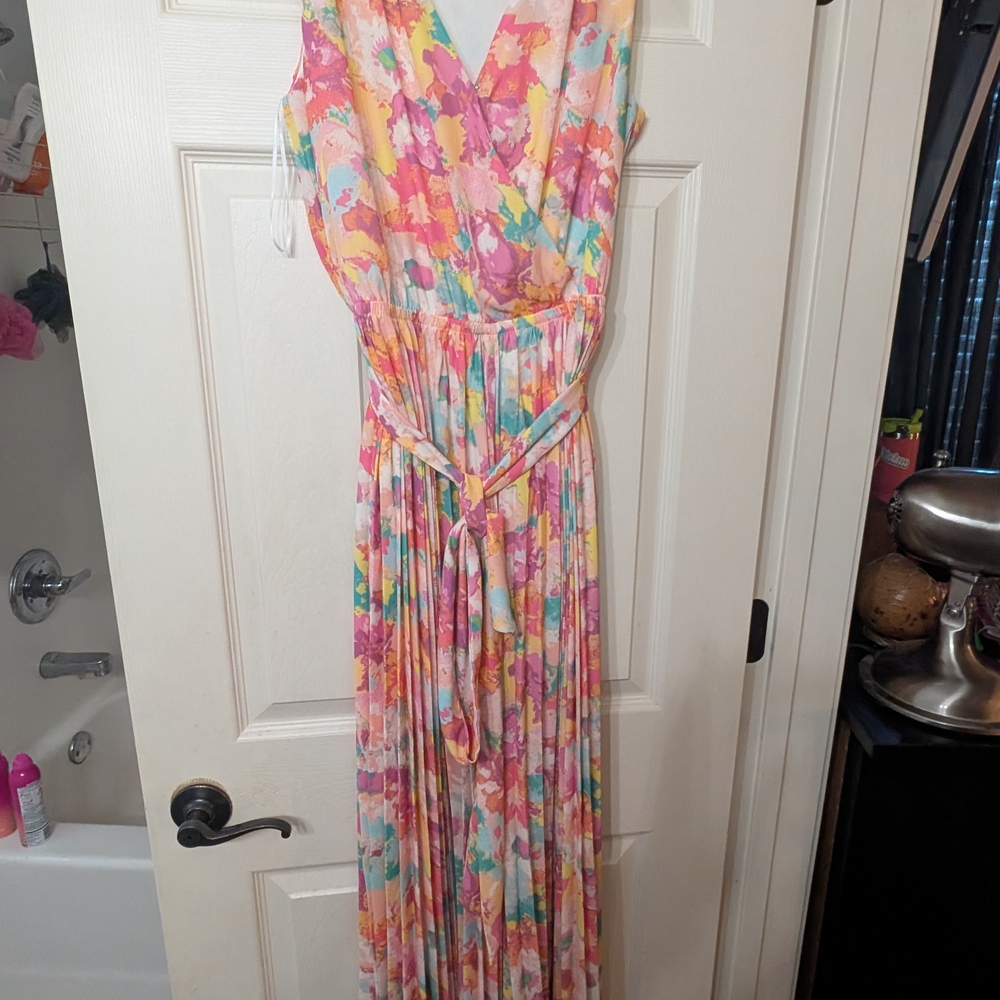Floral Multicolor Maxi Dress